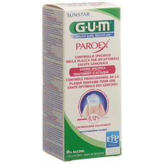 Ополаскиватель для рта GUM SUNSTAR PAROEX 0,12% хлоргексидин 300 мл