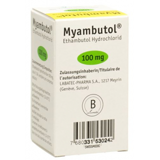Миамбутол 100 мг 100 таблеток покрытых оболочкой 