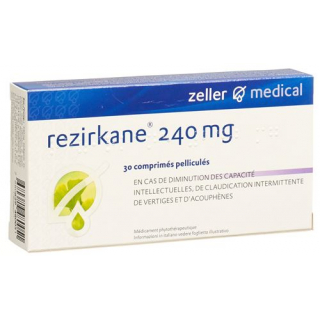 Резиркан 240 мг 30 таблеток покрытых оболочкой