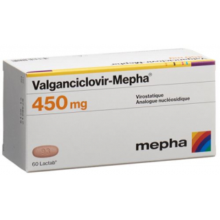 Валганцикловир Мефа 450 мг 60 таблеток покрытых оболочкой