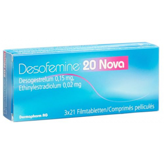 Десофемин 20 Нова 3 x 21 таблетка покрытая оболочкой