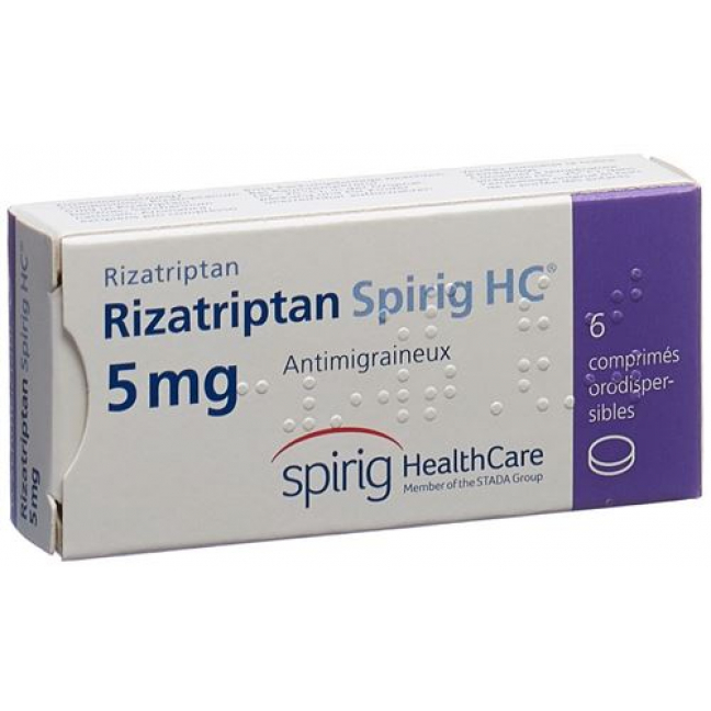 Ризатриптан Спириг 5 мг 6 ородиспергируемых таблеток 
