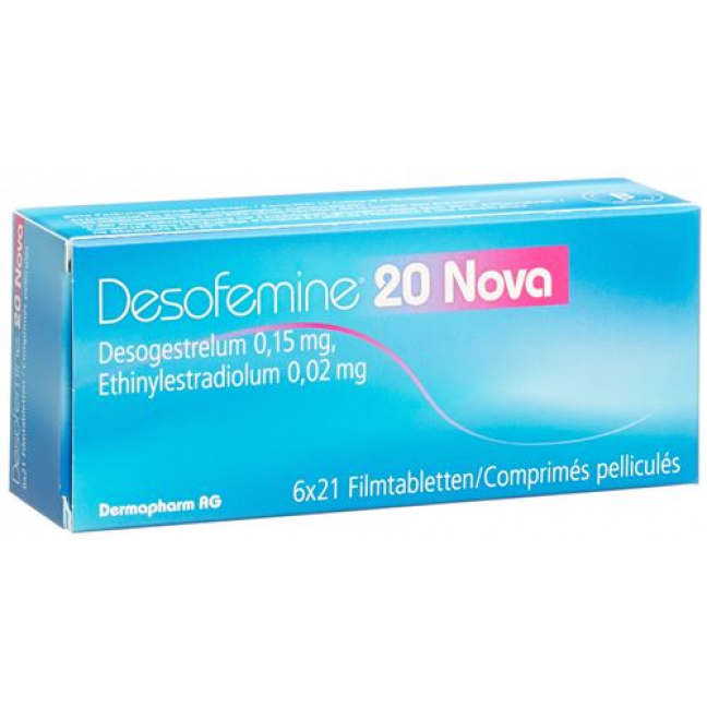 Десофемин 20 Нова 6 x 21 таблетка покрытая оболочкой