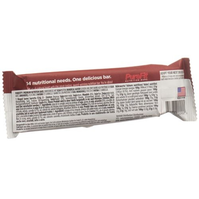 PUREFIT PROT BAR OATM CINNA VE