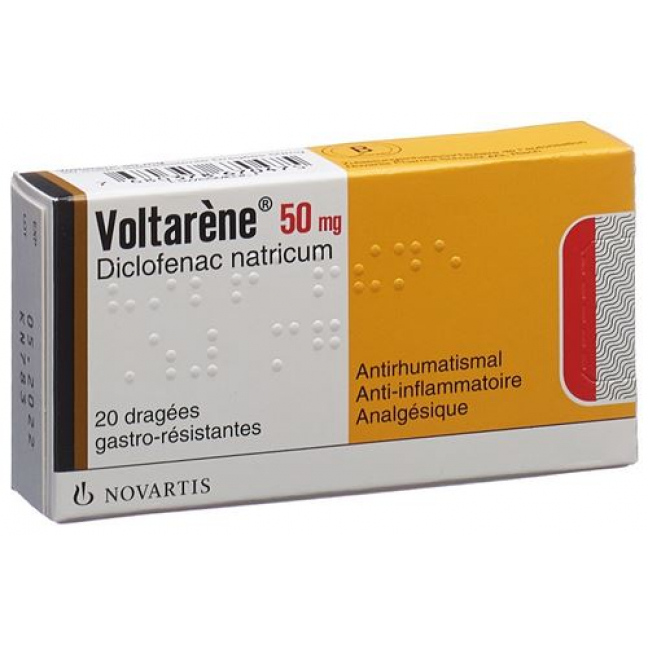 Вольтарен 50 мг 20 драже