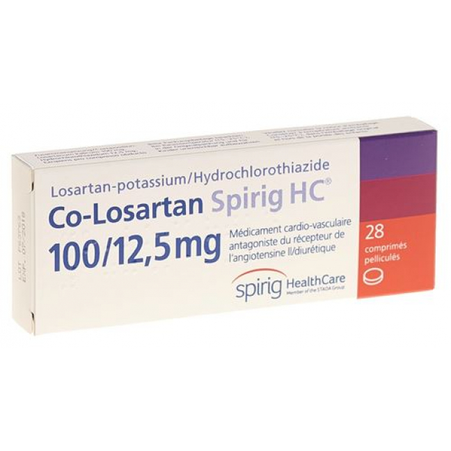Co-losartan Spirig HC Filmtabletten 100/12.5mg 28 Stück