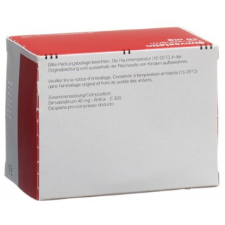 Симвастатин Хелвефарм 40 мг 98 таблеток покрытых оболочкой