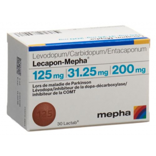Лекапон Мефа 125 мг / 31,25 мг / 200 мг 100 таблеток покрытых оболочкой 
