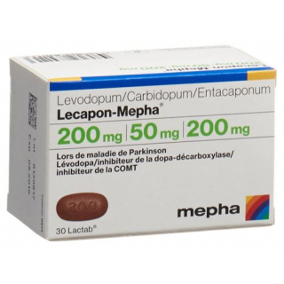 Лекапон Мефа 200 мг / 50 мг / 200 мг 100 таблеток покрытых оболочкой 