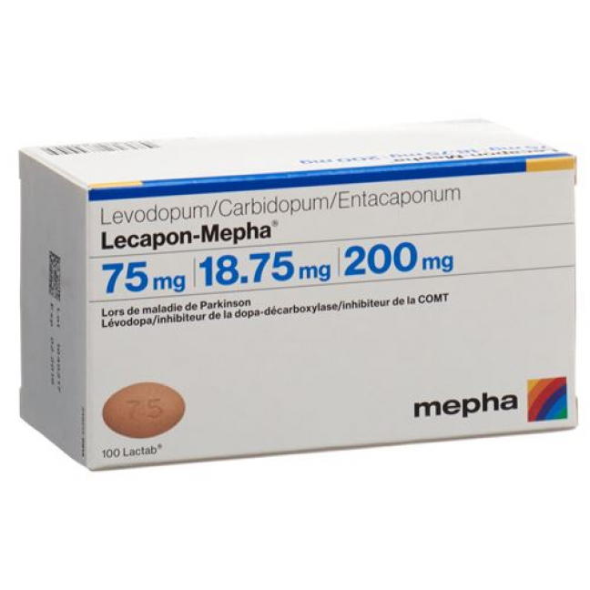 Лекапон Мефа 75 мг / 18,75 мг / 200 мг 30 таблеток покрытых оболочкой 