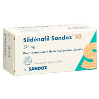 Силденафил Сандоз 50 мг 24 таблетки