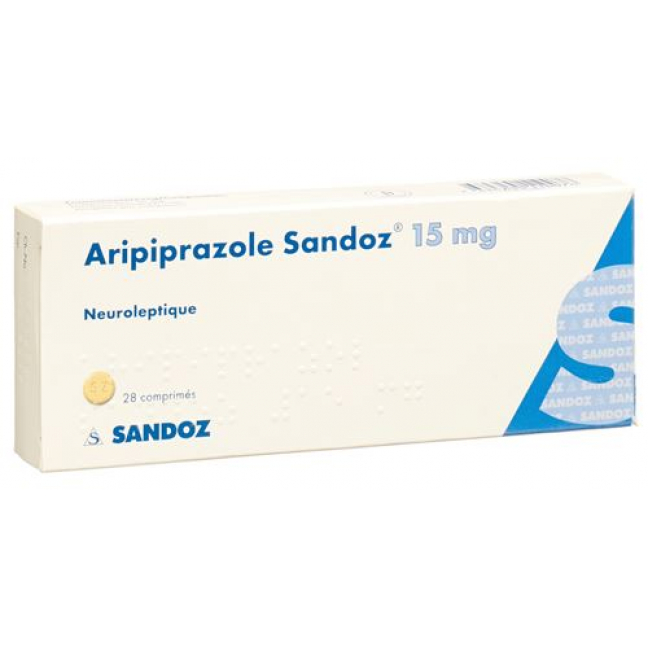 Aripiprazol Sandoz 15 mg 28 tablets