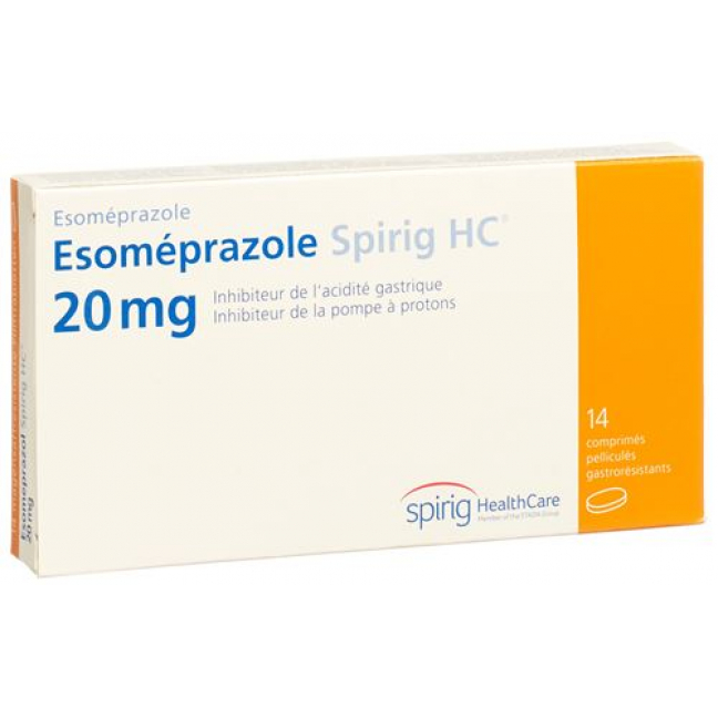 Эзомепразол Спириг 20 мг 14 таблеток покрытых оболочкой