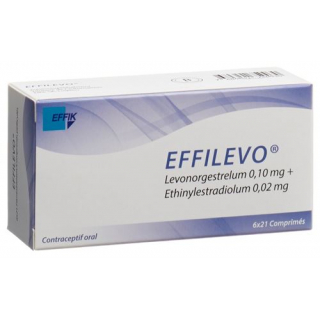 Эффилево 0,10 мг /  0,02 мг 6 x 21 таблетка покрытая оболочкой