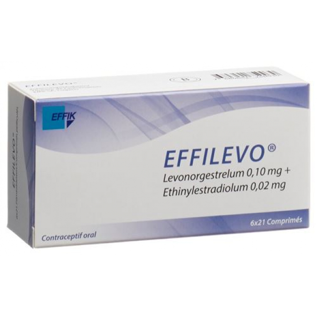 Эффилево 0,10 мг /  0,02 мг 6 x 21 таблетка покрытая оболочкой