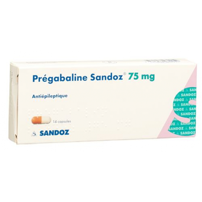 Прегабалин Сандоз 75 мг 14 капсул