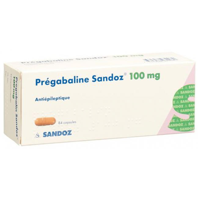 Прегабалин Сандоз 100 мг 84 капсулы 