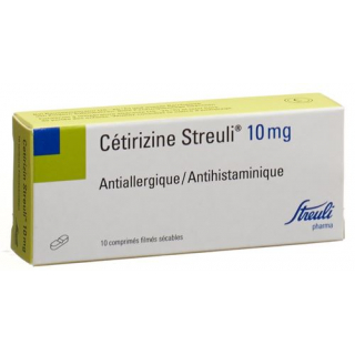 Цетиризин Штройли 10 мг 10 таблеток покрытых оболочкой