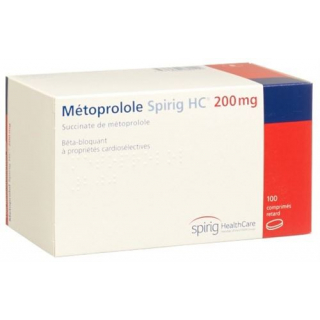Метопролол Спириг Ретард 200 мг 100 таблеток покрытых оболочкой 