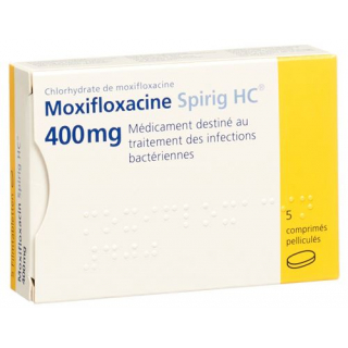 Моксифлоксацин Спириг 400 мг 5 таблеток покрытых оболочкой