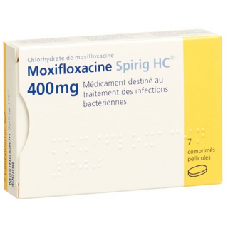 Моксифлоксацин Спириг 400 мг 7 таблеток покрытых оболочкой