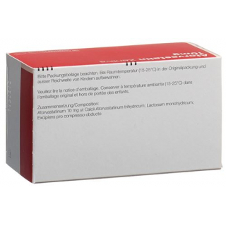Аторвастатин Зентива 10 мг 100 таблеток покрытых оболочкой