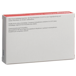 Аторвастатин Зентива 80 мг 30 таблеток покрытых оболочкой