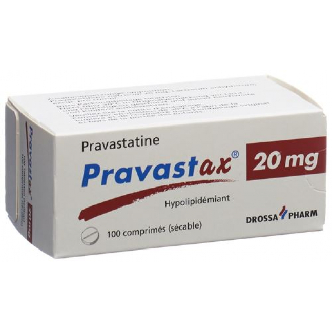 Pravastax 20 mg 100 tablets