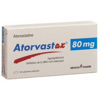 Аторвастакс 80 мг 30 таблеток покрытых оболочкой