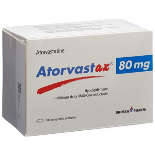 Аторвастакс 80 мг 100 таблеток покрытых оболочкой