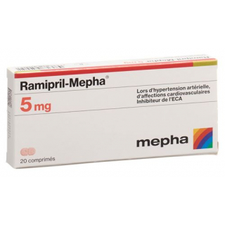 Рамиприл Мефа 5 мг 20 таблеток