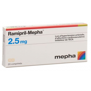 Рамиприл Мефа 2,5 мг 20 таблеток
