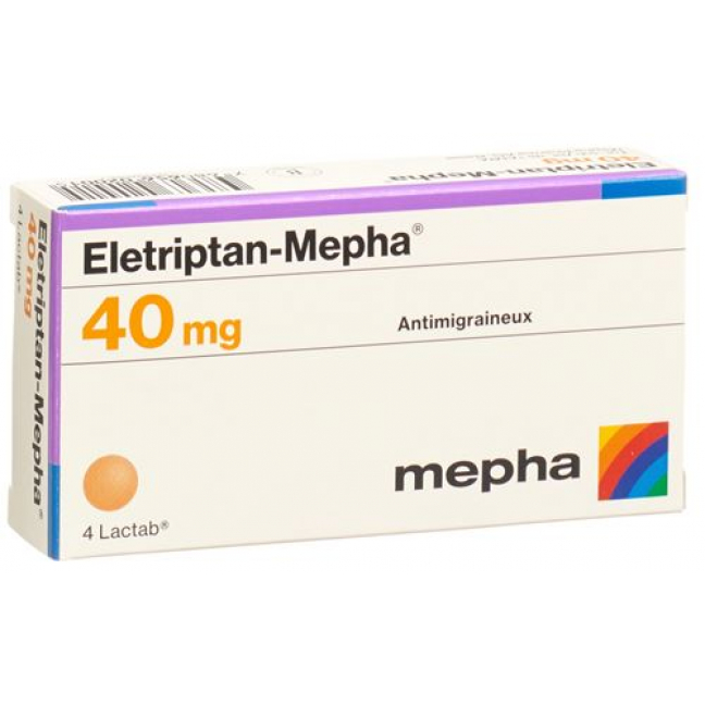 Элетриптан Мефа 40 мг 4 таблеток покрытых оболочкой