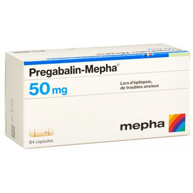 Прегабалин Мефа 50 мг 84 капсулы