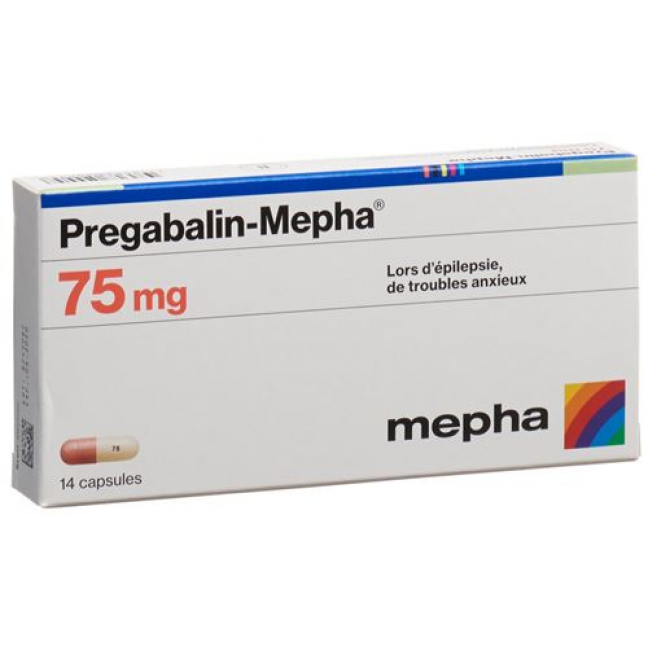 Прегабалин Мефа 75 мг 14 капсул