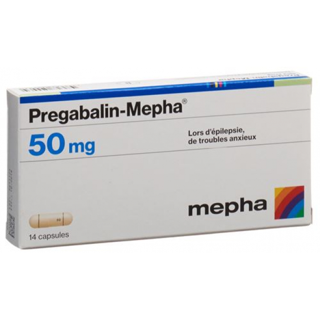 Прегабалин Мефа 50 мг 14 капсул