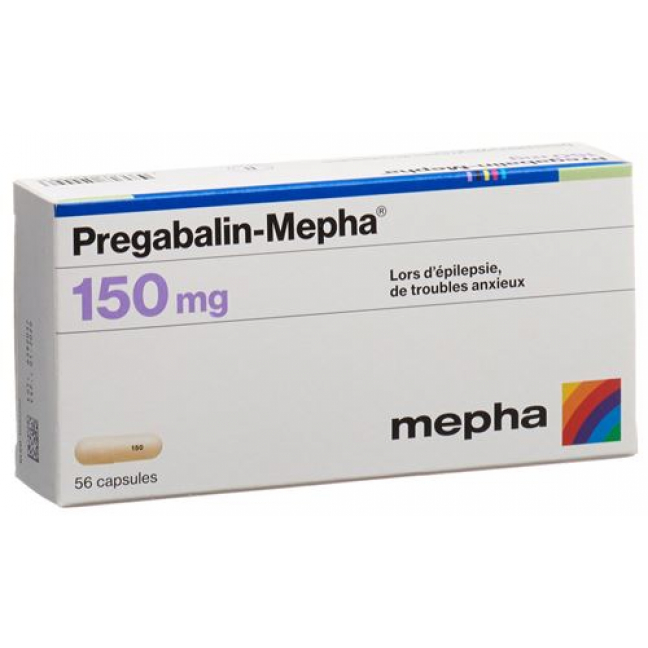 Прегабалин Мефа 150 мг 56 капсул 