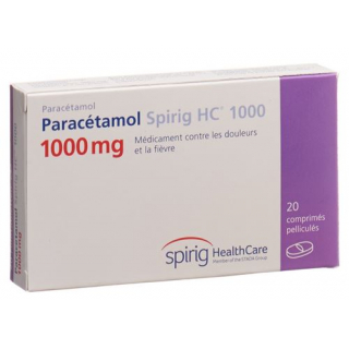 Парацетамол Спириг 1000 мг 100 таблеток покрытых оболочкой