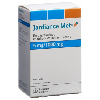 Джардинс Мет 5/1000 мг 2x90 таблеток покрытых оболочкой