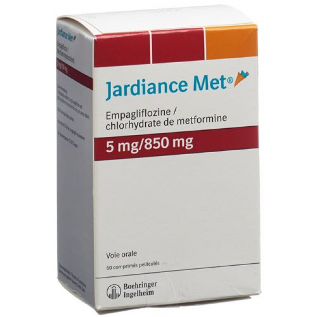 Джардинс Мет 5/850 мг 2x90 таблеток покрытых оболочкой