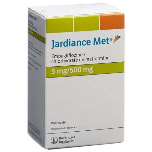 Джардинс Мет 5/500 мг 2x90 таблеток покрытых оболочкой