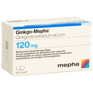 Гинкго Мефа 120 мг 60 таблеток покрытых оболочкой