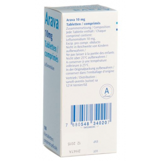Arava 10 mg 100 filmtablets