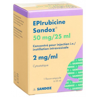 Эпирубицин Сандоз раствор для инъекций 50 мг / 25 мл 1 флакон
