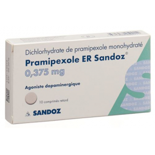 Прамипексол ER Сандоз 0,375 мг 10 ретард таблеток