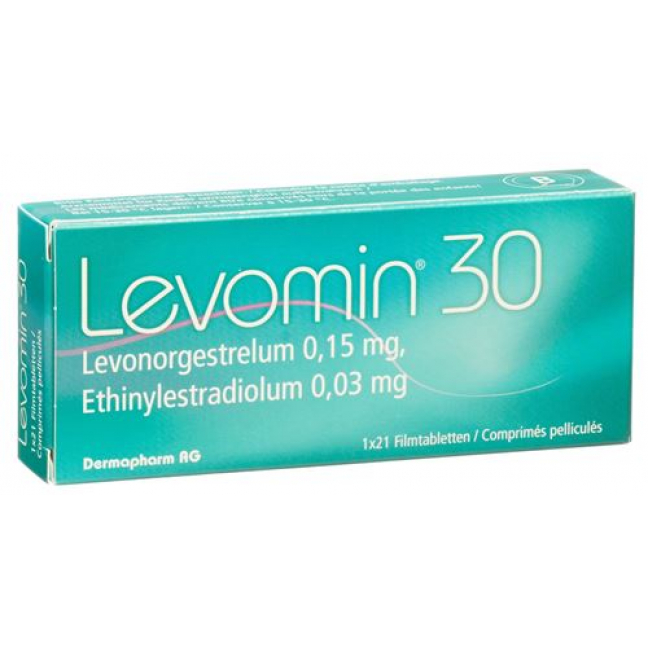 Левомин 30 3 x 21 таблетка покрытая оболочкой