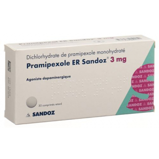Прамипексол ER Сандоз  3 мг 30 ретард таблеток