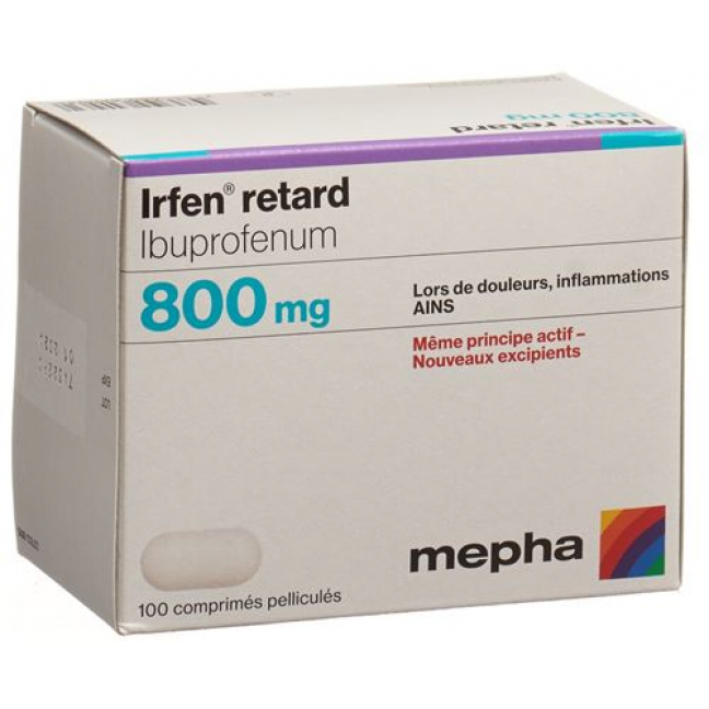 Ирфен Ретард 800 мг 100 таблеток покрытых оболочкой
