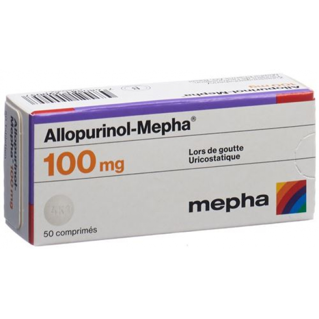 Аллопуринол Мефа 100 мг 50 таблеток