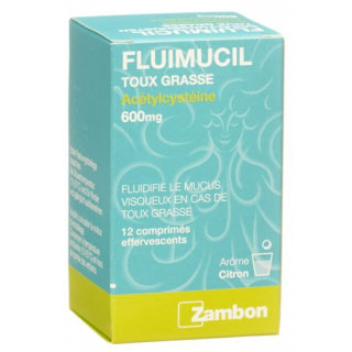 Флуимуцил 600 мг 12 растворимых таблеток от простуды и кашля